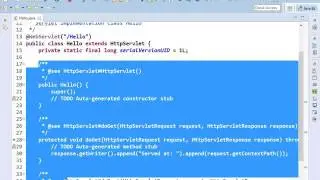 Servlet Hello World  With Annotation
