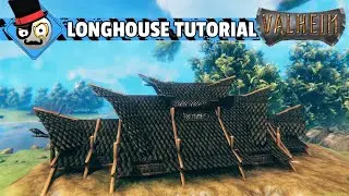 How to build a Viking Longhouse - Valheim Hearth and Home Update - Darkwood building guide