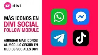 Cómo agregar el icono de whatsapp o cualquier icono al módulo seguir en medios sociales de divi