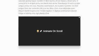 Animate on Scroll Using Intersection Observer