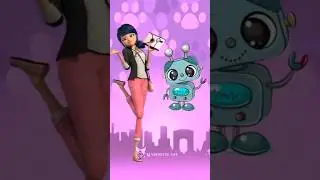 MLB characters as robot // #miraculous #shorts #viral #video #youtubeshorts
