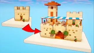 Minecraft | How to Transform a Small Desert House [EASY 5X5 SYSTEM]