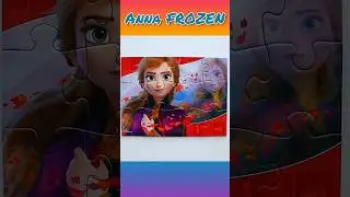 Anna Frozen - solving jigsaw puzzle for kids #shorts