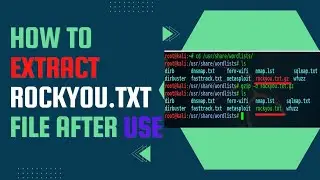 How To Extract rockyou.txt.gz File in Kali Linux || After use