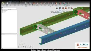 Learn HyperWorks  Interface - DEFEATURE SMALL FEATURE
