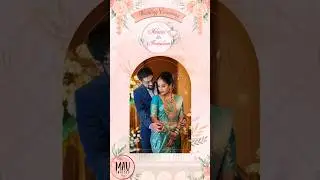 Floral South Indian Wedding Invitation Video ||  South Indian Wedding Invite