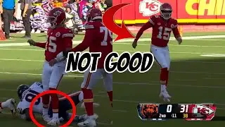 Patrick Mahomes Ankle Injury vs Bears