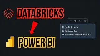 How to Refresh a Power BI Report with DATABRICKS!