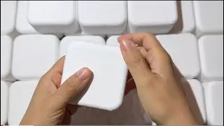 ASMR baking soda crunchy blocks