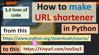 How to make URL shortener in Python