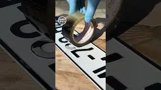 Tape and Spray Paint Restore a Number Plate Instantly! 