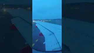 Sukhoi Superjet 100 Red Wings Airlines takeoff at İstanbul airport (LTFM).