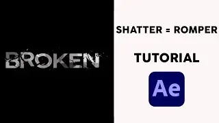 After Effects SHATTER efecto Tutorial