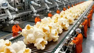 🍿 Inside a POPCORN Factory: From Kernels to Popping Perfection (Full Process)