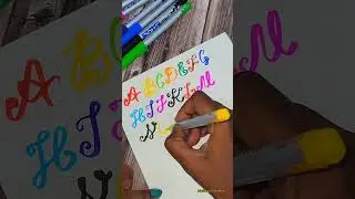 calligraphy font using Doms brush pens 😍 