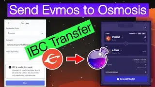 How to Send Evmos to Osmosis Dex | Evmos IBC transfer Keplr wallet