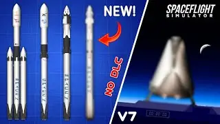 SpaceX Falcon 9 Crew Dragon No DLC  Free Version Rocket in Spaceflight Simulator 1.5.4