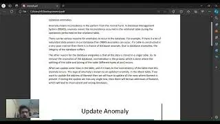Updation Anomaly Kanishk Gupta 0801IT211037
