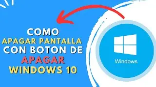 COMO APAGAR PANTALLA CON BOTON DE APAGAR EN WINDOWS 10 ✅
