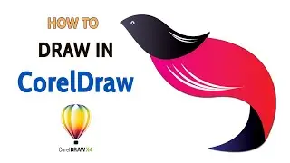 creative Bird design in Coreldraw, bird logo design in coreldraw.