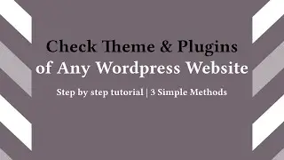 How to Check Theme & Plugins of Any Wordpress Website | Urdu/ Hindi Wordpress Tutorials