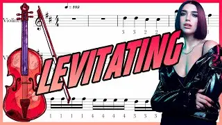 LEVITATING partitura violín/ partitura violino / violin sheet - easy violin sheet / DUA LIPA