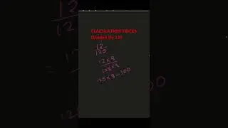 calculation tricks any number divided by 125