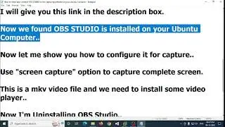 How to Install and Uninstall OBS STUDIO screen capturing software on your Ubuntu Computer | 2022