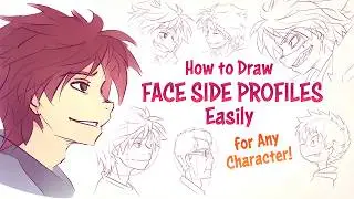 How to Draw FACES in PROFILES / SIDE VIEWS 🌜Simple Tricks for Any Character in Clip Studio Paint