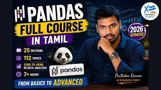 Pandas - Full Course in Tamil | Zero to Hero in Data Analysis | 2026 | Free Tutorial