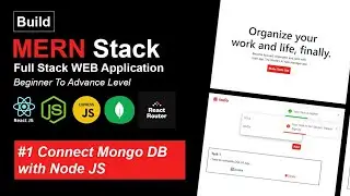 TODO MERN APP | CONNECT MONGO DB WITH NODE JS | MERN STACK PROJECTS | PART -1 | MONGOOSE NODE JS |