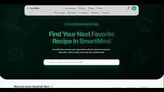 SmartMeal AI App Demo | Meal Planning, Recipe Generator & Food Waste Reduction System
