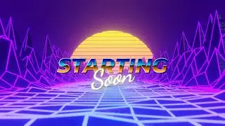 [Preview] Retrowave | Animated Stream Screen (P2U)