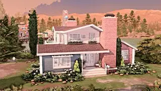 COPPERDALE MID-CENTURY MODERN 🎡 Base Game & High School Years | The Sims 4 Speed Build