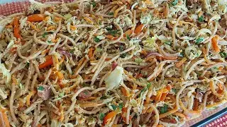 Salada de Macarrão com Frango Bacon e Legumes