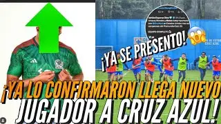 ¡YA LO CONFIRMARON LLEGA NUEVO JUEGADOR A CRUZ AZUL YA SE PRESENTÓ!