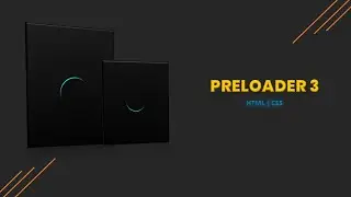 How to make a Page loader | HTML & CSS Preloader-3 | Page loading animation