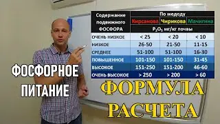 Фосфорные удобрения: формула расчета