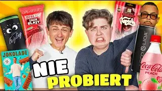 Wir ESSEN Produkte, die wir NOCH NIE probiert haben! 🍔🍿 mit Smiley