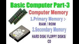 Computer Basic Part-3, Computer Memory, Storage Device
