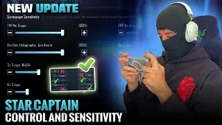 (New 3.3) Star Captain Sensitivity & Star Captain Control Code | Star Captain pubg/bgmi sensitivity