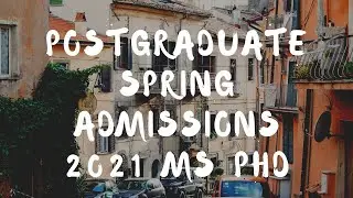 Iub Postgraduate spring admissions 2021 is open!