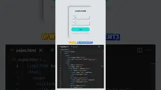 Creative Modern Login Form in HTML and CSS. #javascript #frontend #animation #loginform #forms  #css