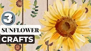 Stunning Sunflower Crafts: Creative  Decoupage Tutorial & Ideas You Can't Miss! 🌻Fall Crafts 2024