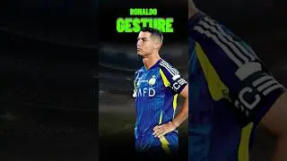 Ronaldo’s New Gesture Incident #ronaldo  #cr7