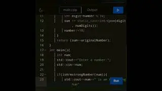 Day 20 of series|| How to write a c++ program to check whether a given number is Armstrong or not.