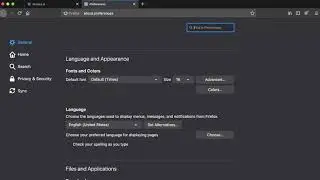 Changing languages Firefox