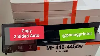 Test Copy Automatic 2 Sides - Canon MF 440 450dw Printer | @Phongprinter 