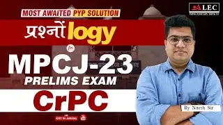 Live🔴 CrPC, 1973 - PYP | Most Important Questions for MPCJ 2023 | MP Civil Judge 2023 Judiciary