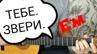 ТЕБЕ. ЗВЕРИ. Аккорды для гитары.